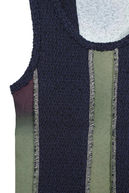 【RESTOCK】FLOWER SWITCHING TANK TOP -NAVY- *Last1